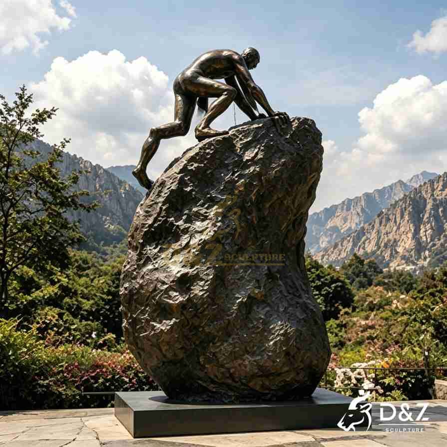 Rock Climbing Man Sculpture 5