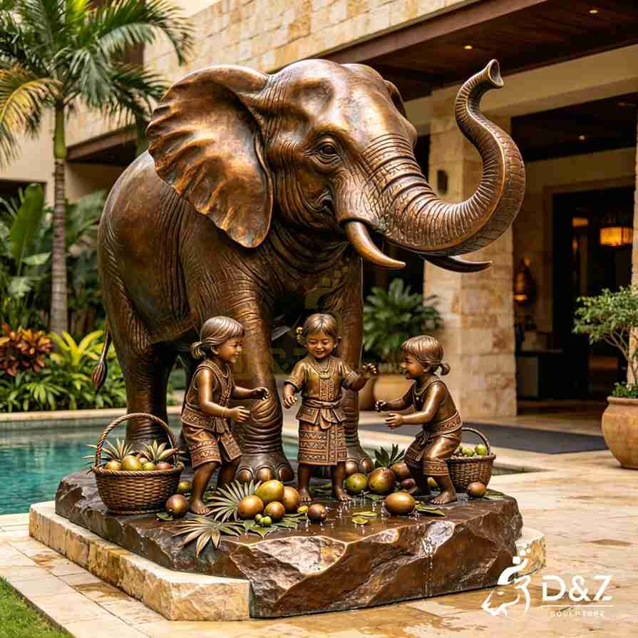 Elephant Statue with Child 5 Elephant Statue with Child 5