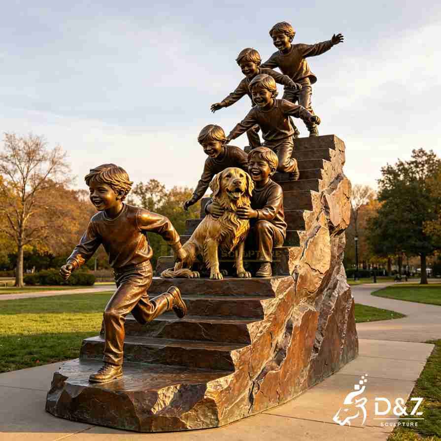 Bronze Children Statues 3 Bronze Children Statues 3