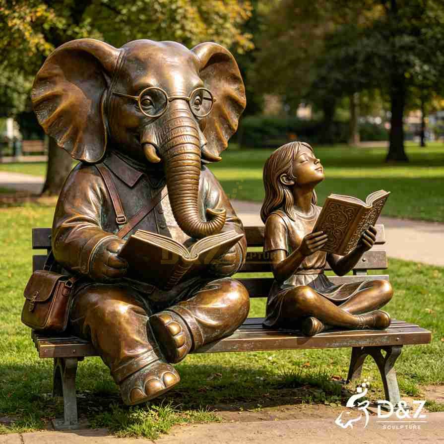 Bronze Reading Girl Statue 5 Bronze Reading Girl Statue 5