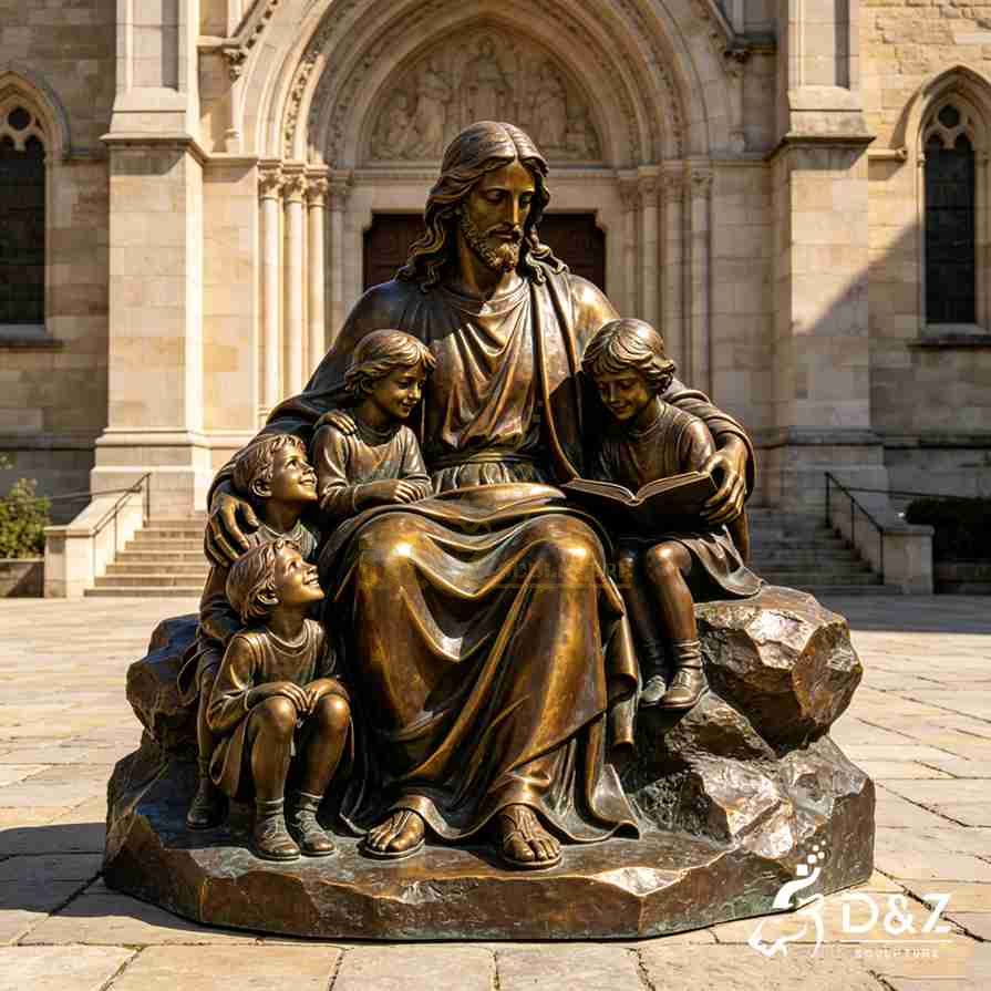 Jesus with Children Statue 3 Jesus with Children Statue 3