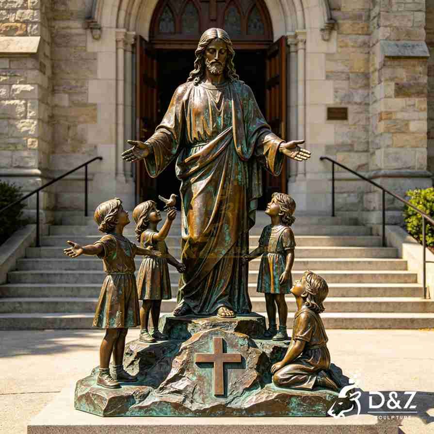Jesus with Children Statue 4 Jesus with Children Statue 4