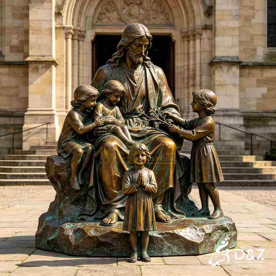 Jesus with Children Statue 6 Jesus with Children Statue 6