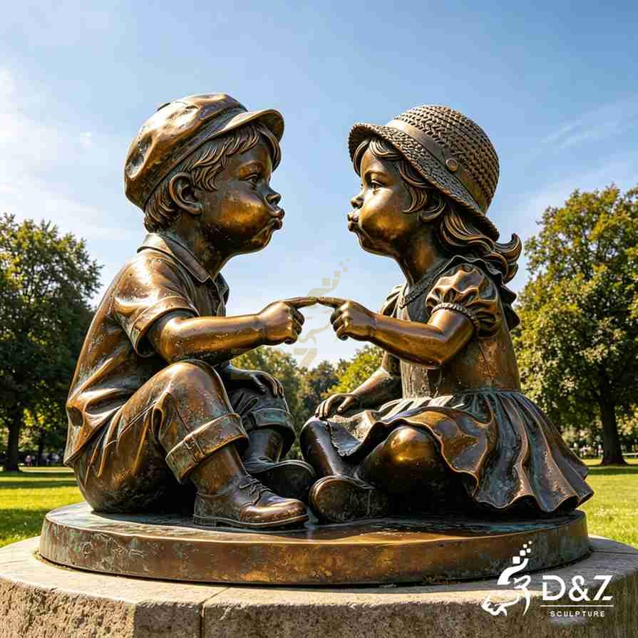 Dutch Boy and Girl Kissing Statue 4 Dutch Boy and Girl Kissing Statue 4