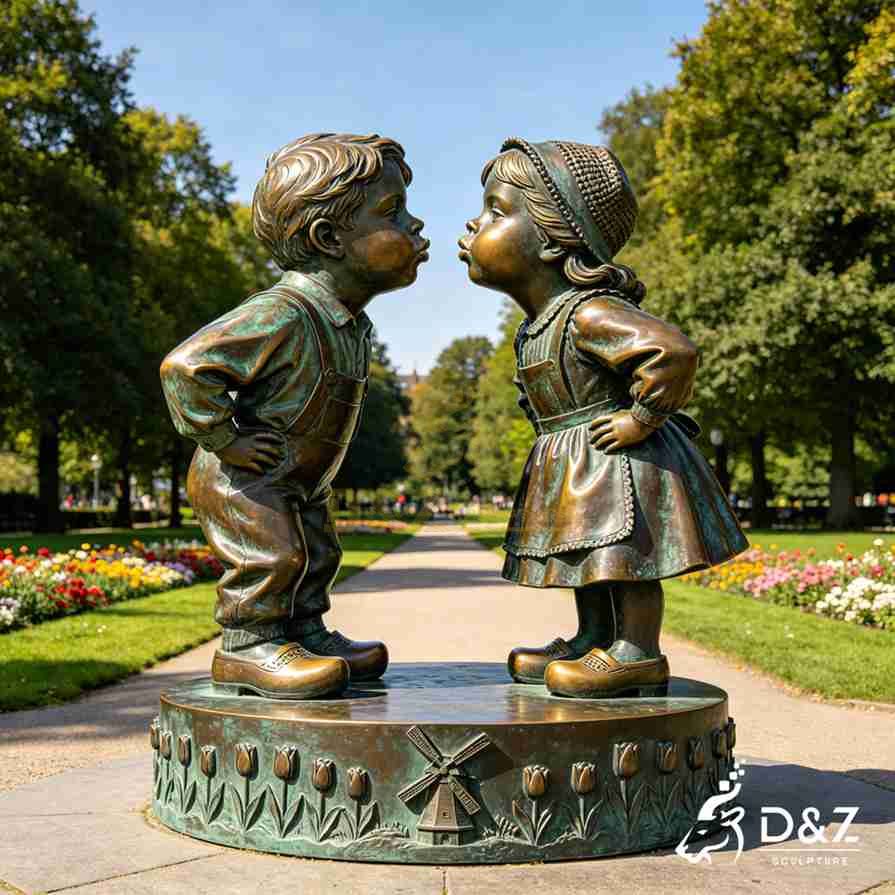 Dutch Boy and Girl Kissing Statue 6 Dutch Boy and Girl Kissing Statue 6