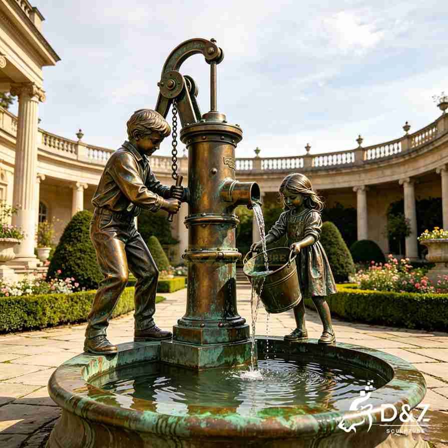 Boy and Girl Fountain 1 Boy and Girl Fountain 1