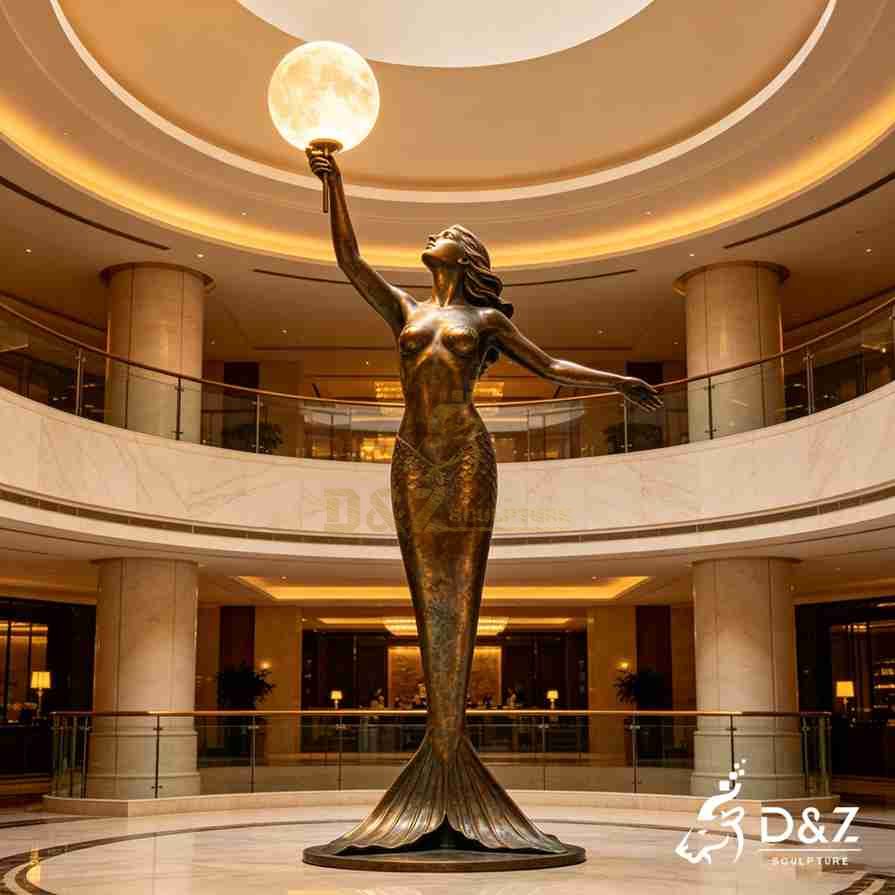 Bronze Mermaid Floor Lamp 4 Bronze Mermaid Floor Lamp 4