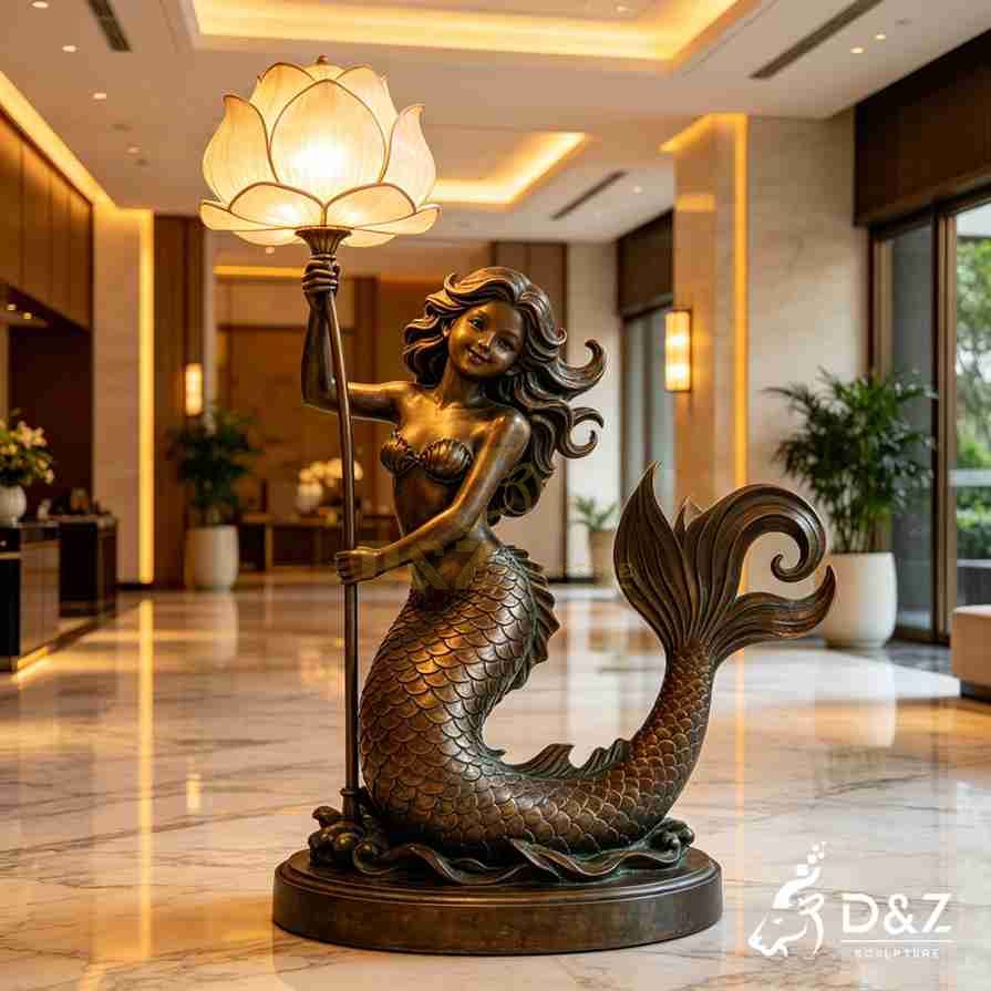 Bronze Mermaid Floor Lamp 5 Bronze Mermaid Floor Lamp 5