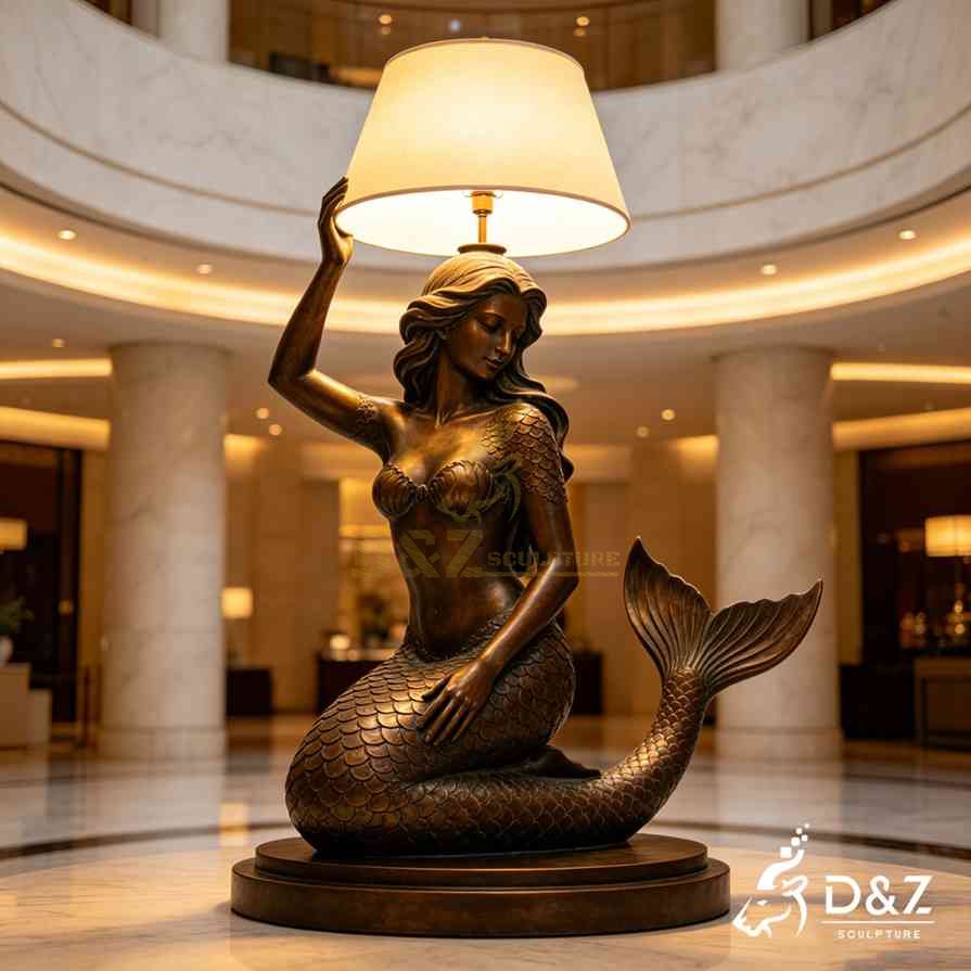 Bronze Mermaid Floor Lamp 6 Bronze Mermaid Floor Lamp 6