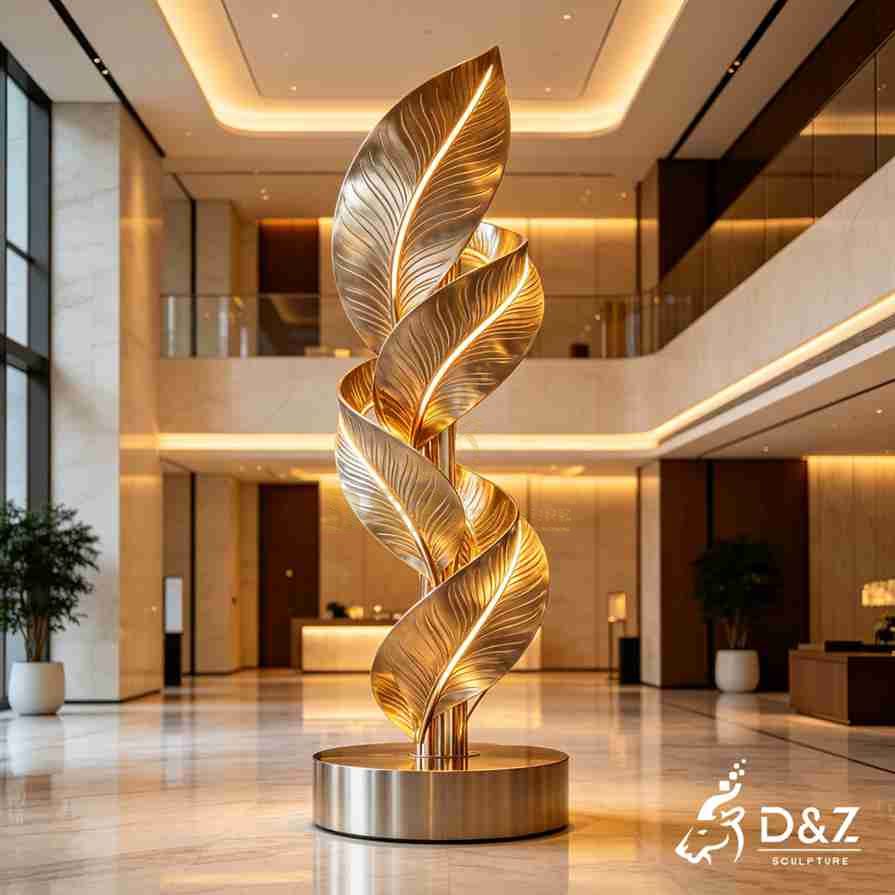 Metal Leaf Floor Lamp 4