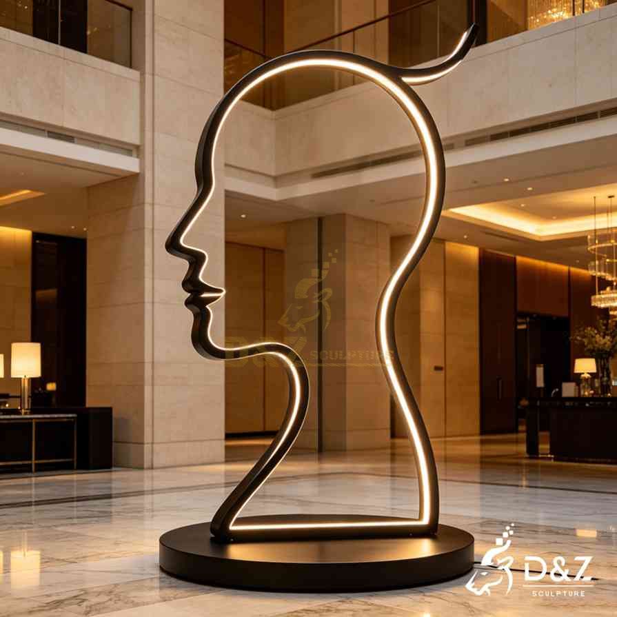 20-16 Large Modern Bronze & Metal Floor Lamps