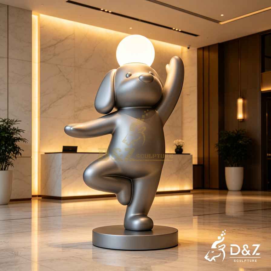 Large Metal Dog Floor Lamp 3 Large Metal Dog Floor Lamp 3