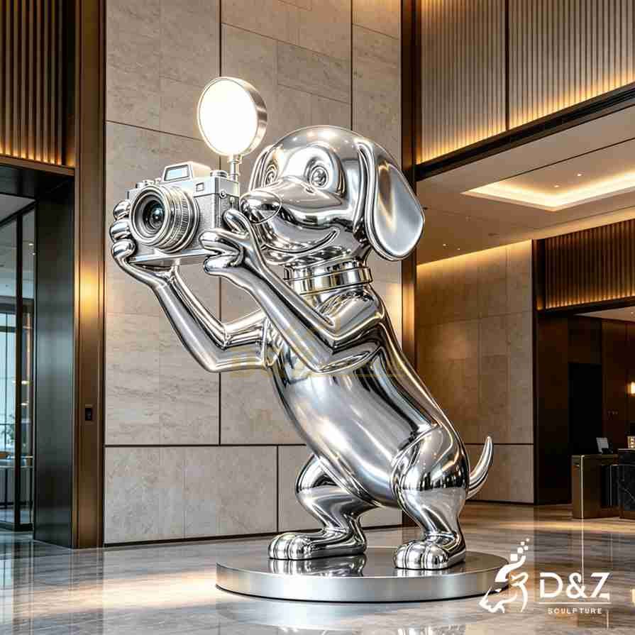 Large Metal Dog Floor Lamp 6 Large Metal Dog Floor Lamp 6