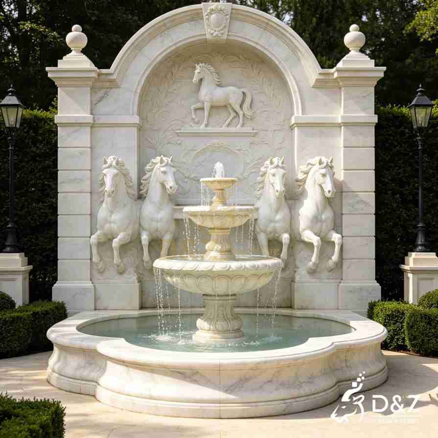 Horse Wall Fountain 2 Horse Wall Fountain 2