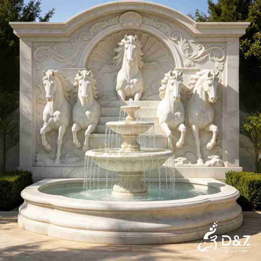 Horse Wall Fountain 6 Horse Wall Fountain 6