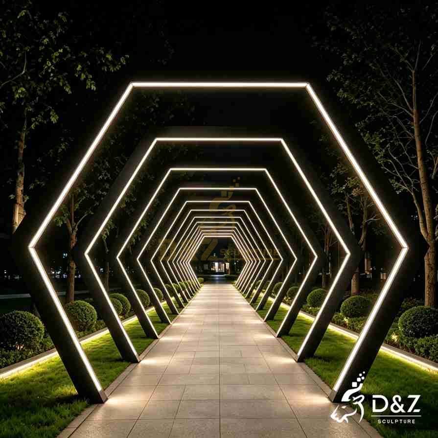 LED Light Tunnel Sculpture 1