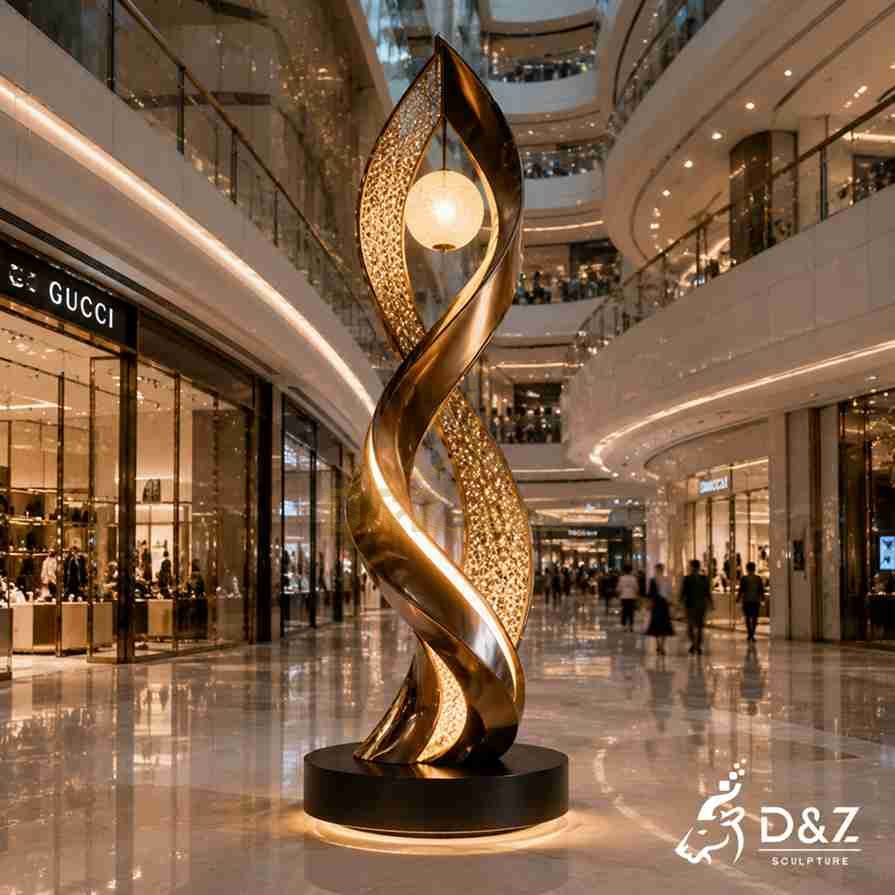 15-4 Large Modern Bronze & Metal Floor Lamps