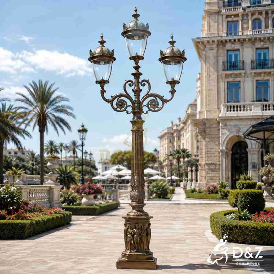 Bronze Three Headed Floor Lamp 2