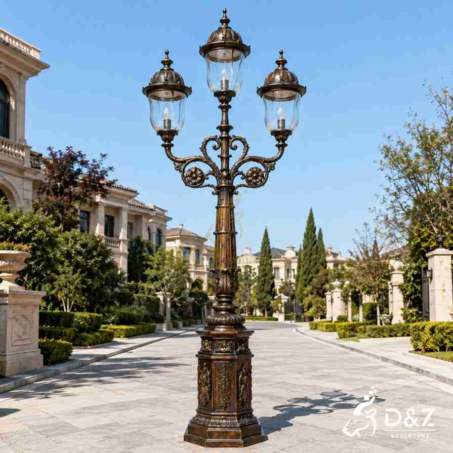 Bronze Three Headed Floor Lamp 3