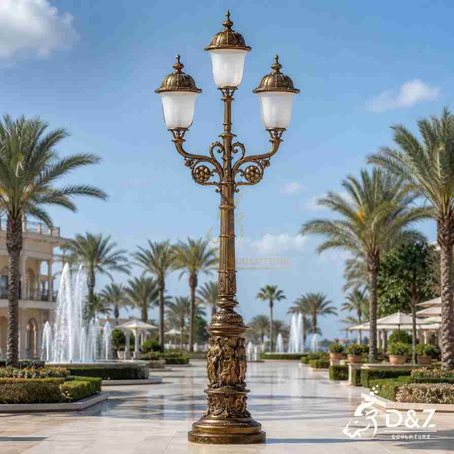 Bronze Three Headed Floor Lamp 4