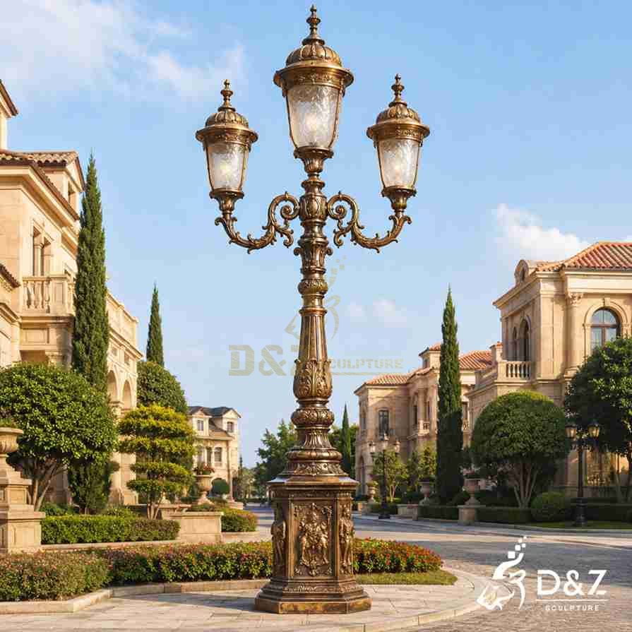Bronze Three Headed Floor Lamp 5