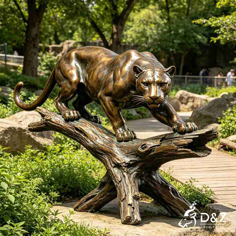 Prowling Leopard Statue 2