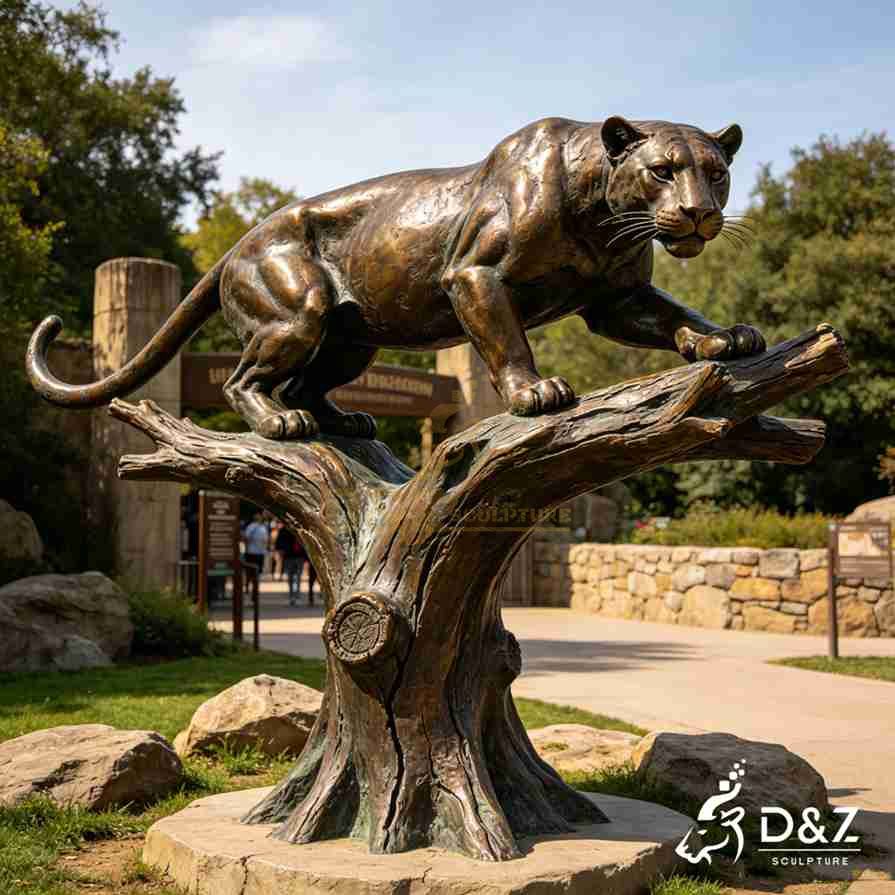 Prowling Leopard Statue 5