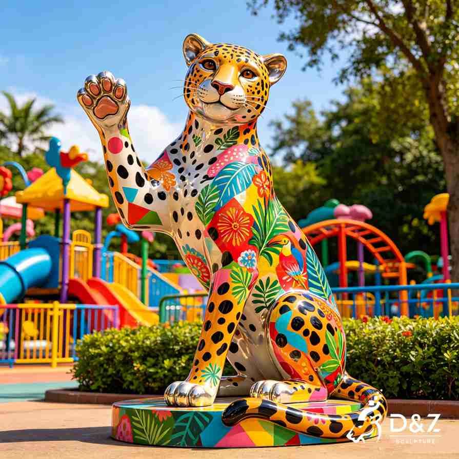 Glam Leopard Sculpture 6