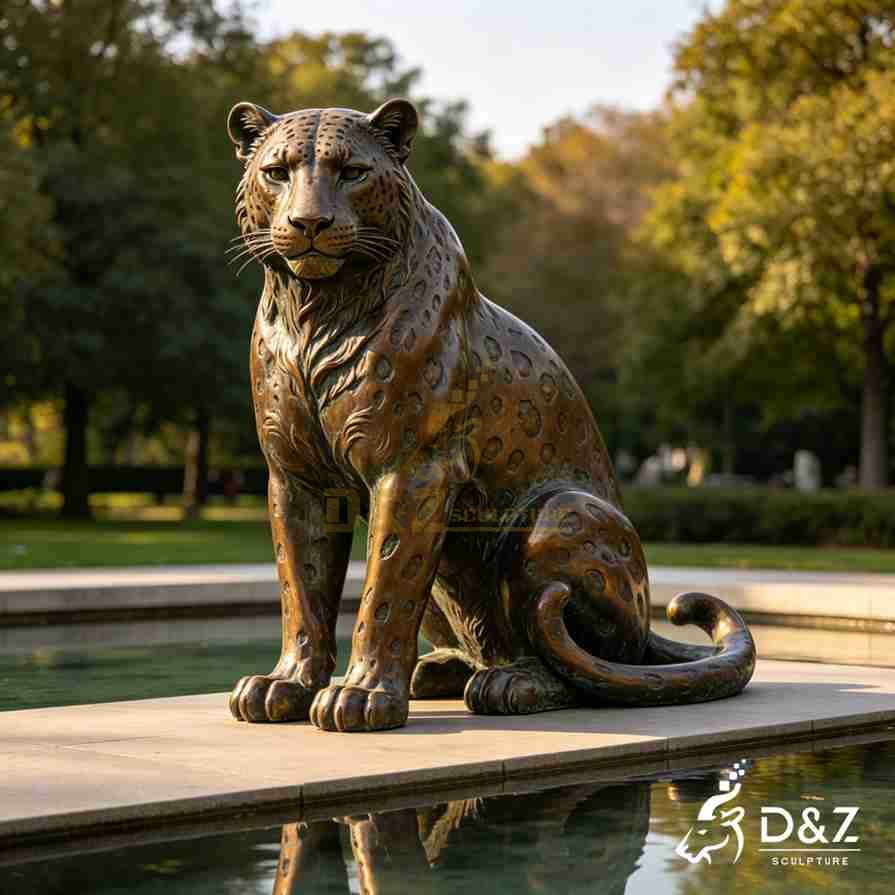 Snow Leopard Statue 5