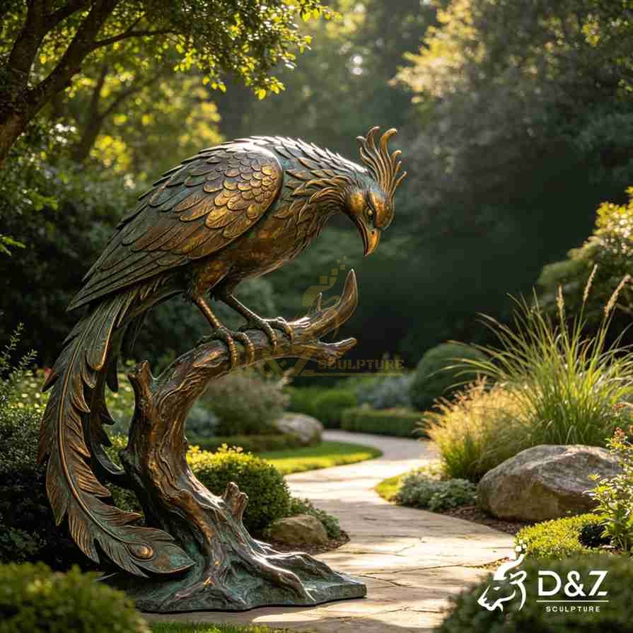 Bronze Phoenix Statue 6