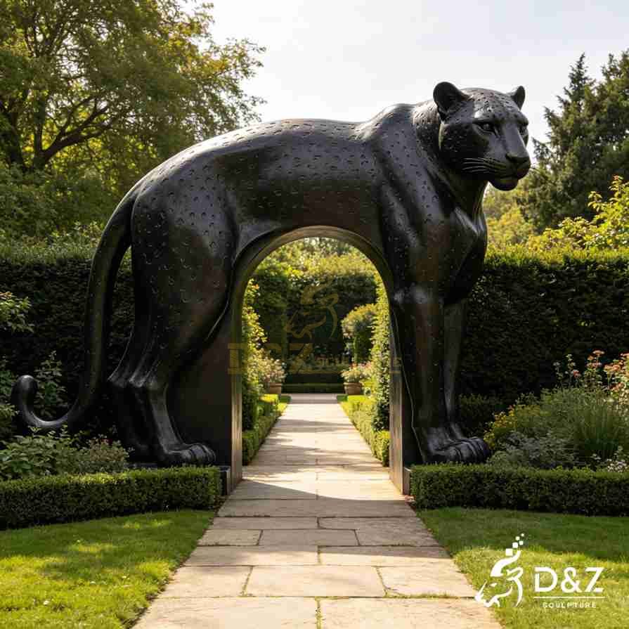 Black Leopard Statue 3