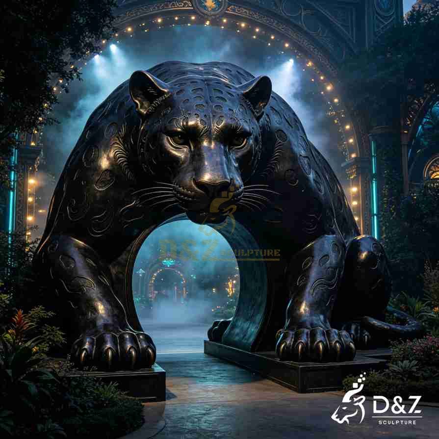 Black Leopard Statue 4