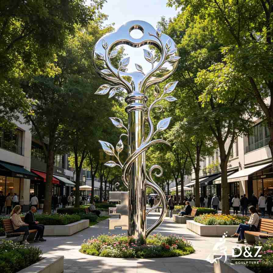Metal Key Sculpture 2
