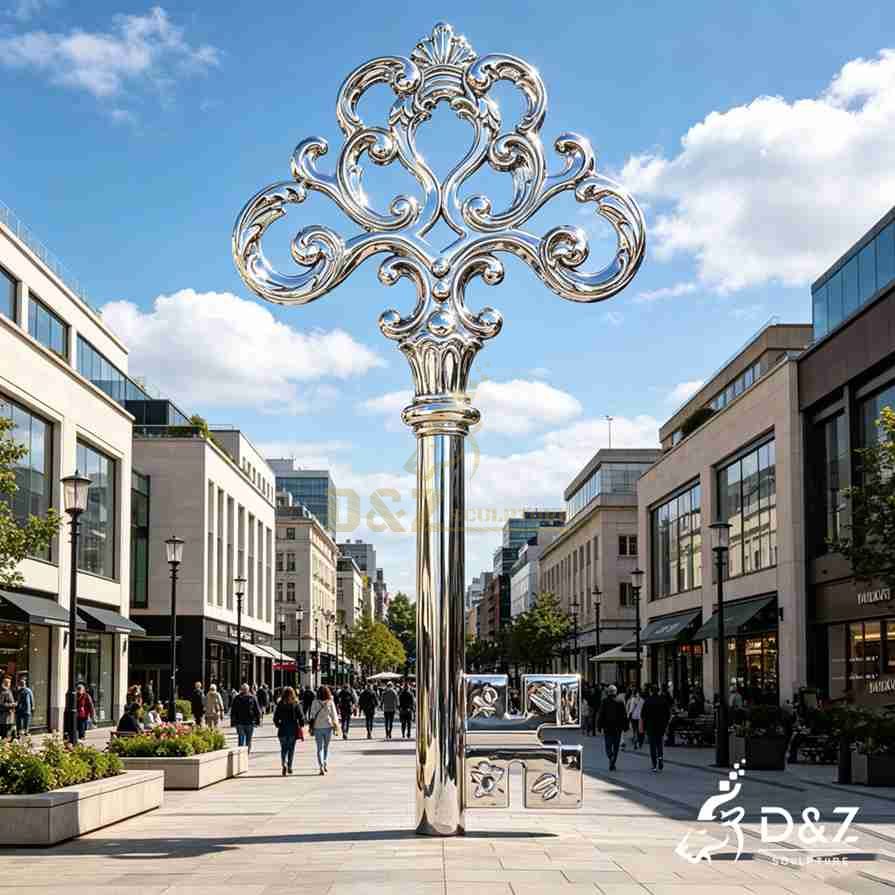 Metal Key Sculpture 3