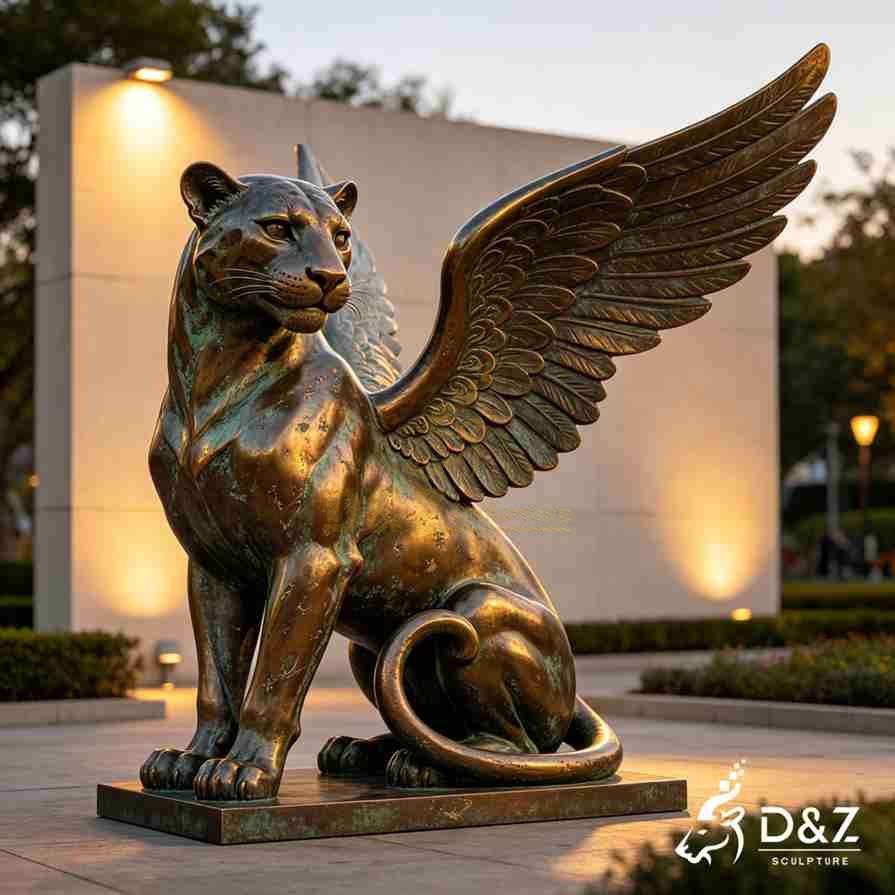 Leopard With Wings Statue 5 Leopard With Wings Statue 5