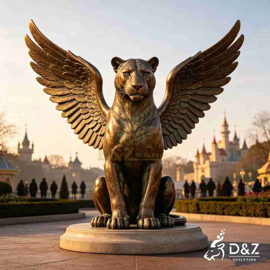 Leopard With Wings Statue 6 Leopard With Wings Statue 6