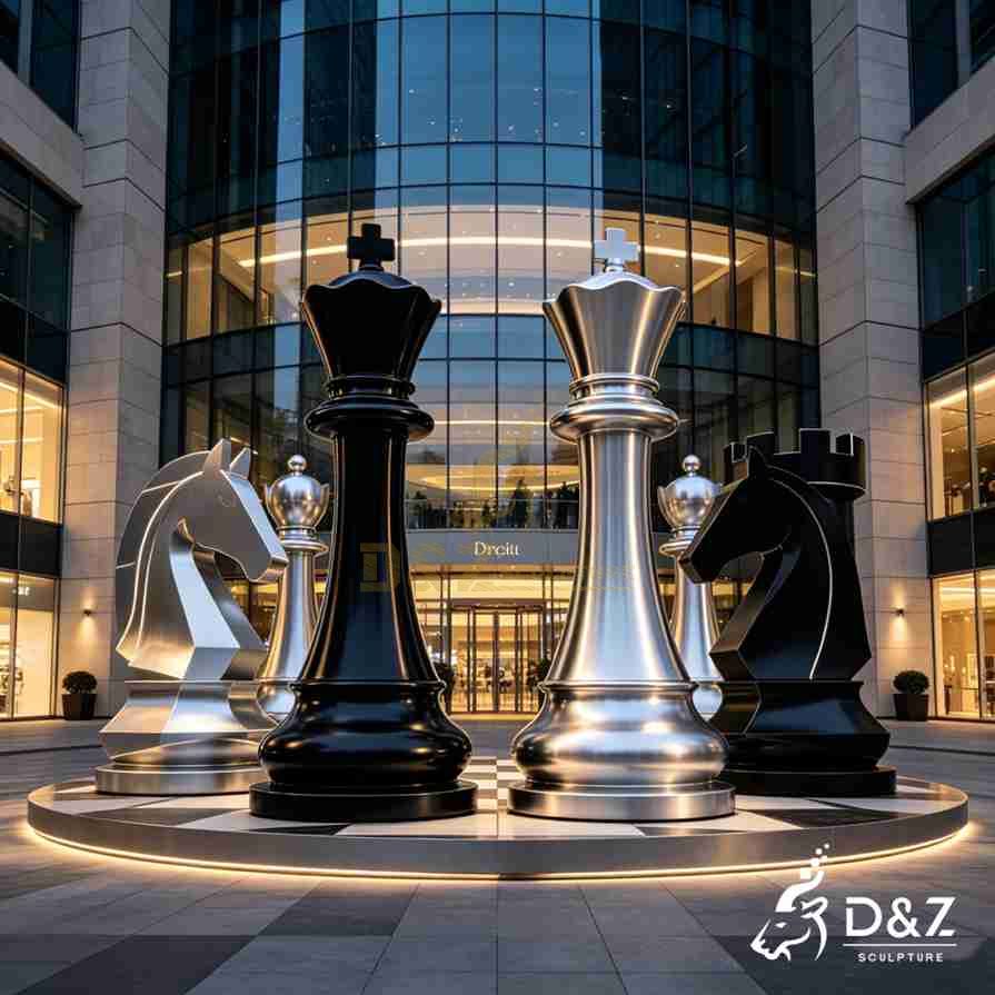 Metal Chess Sculpture 3 Metal Chess Sculpture 3