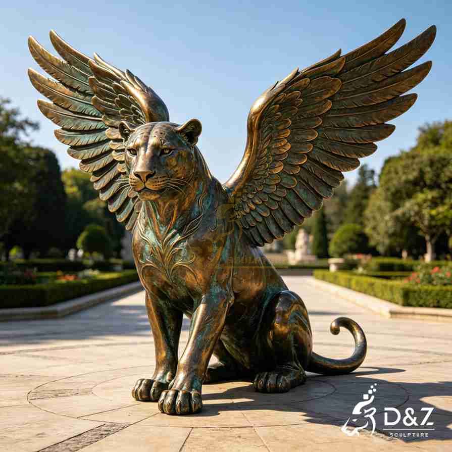 15-10 Metal and Bronze Leopard Statues 15-10 Metal and Bronze Leopard Statues