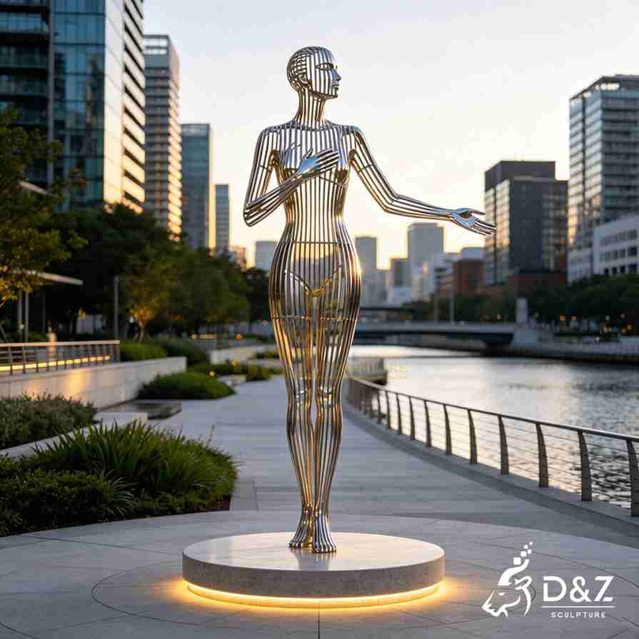 Sliced Metal Figure Sculpture 1 Sliced Metal Figure Sculpture 1