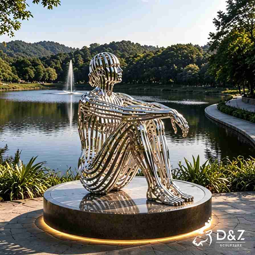 Sliced Metal Figure Sculpture 5 Sliced Metal Figure Sculpture 5