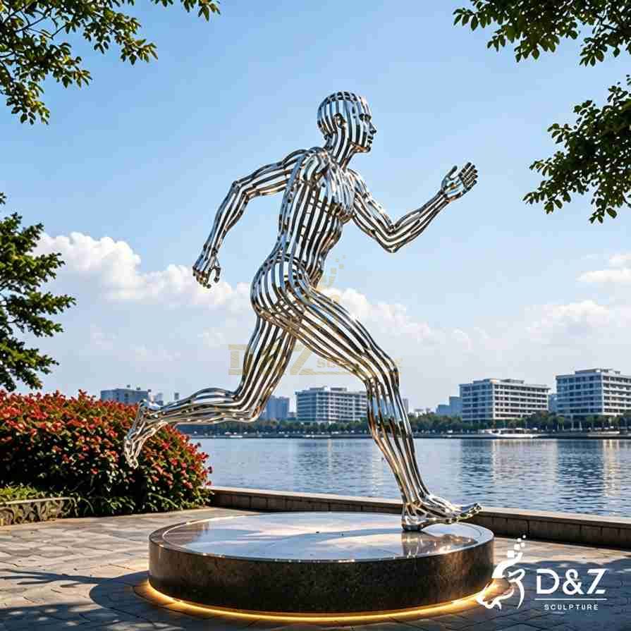 Sliced Metal Figure Sculpture 6 Sliced Metal Figure Sculpture 6