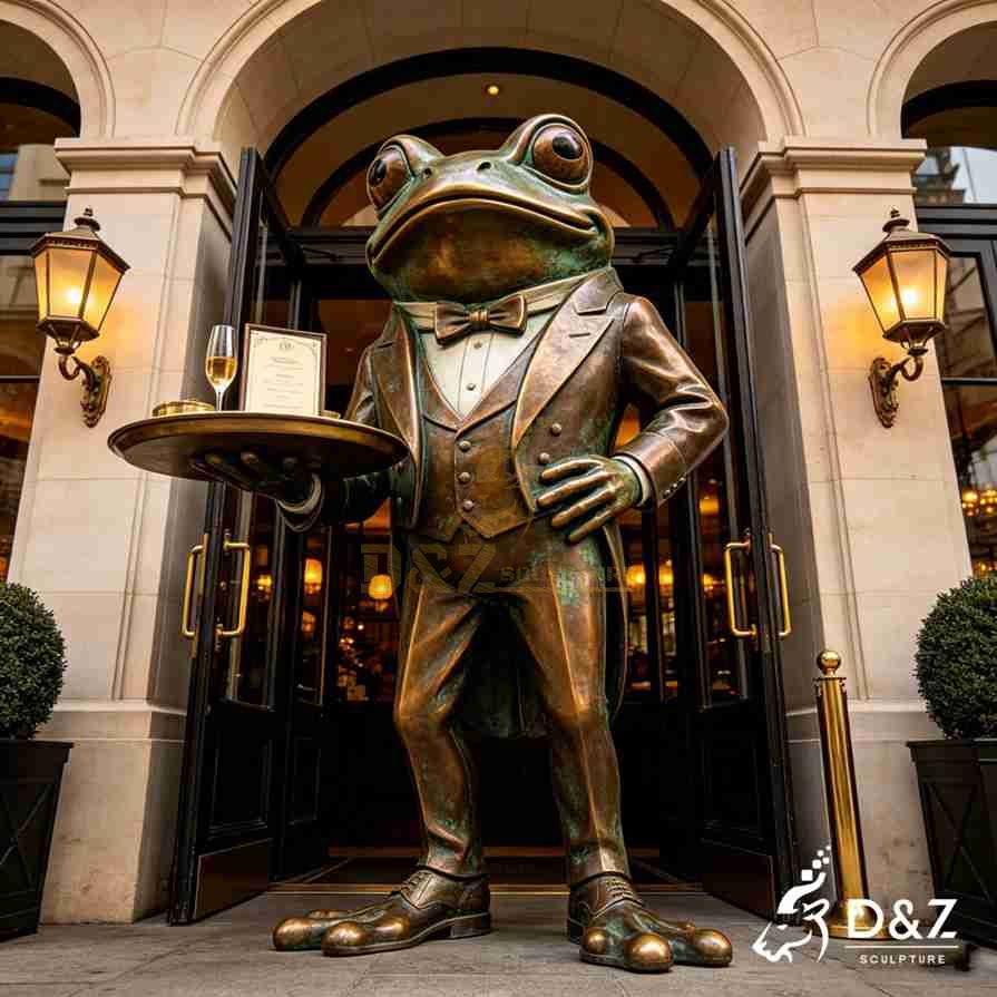 Frog Butler Statue with Tray 2 Frog Butler Statue with Tray 2