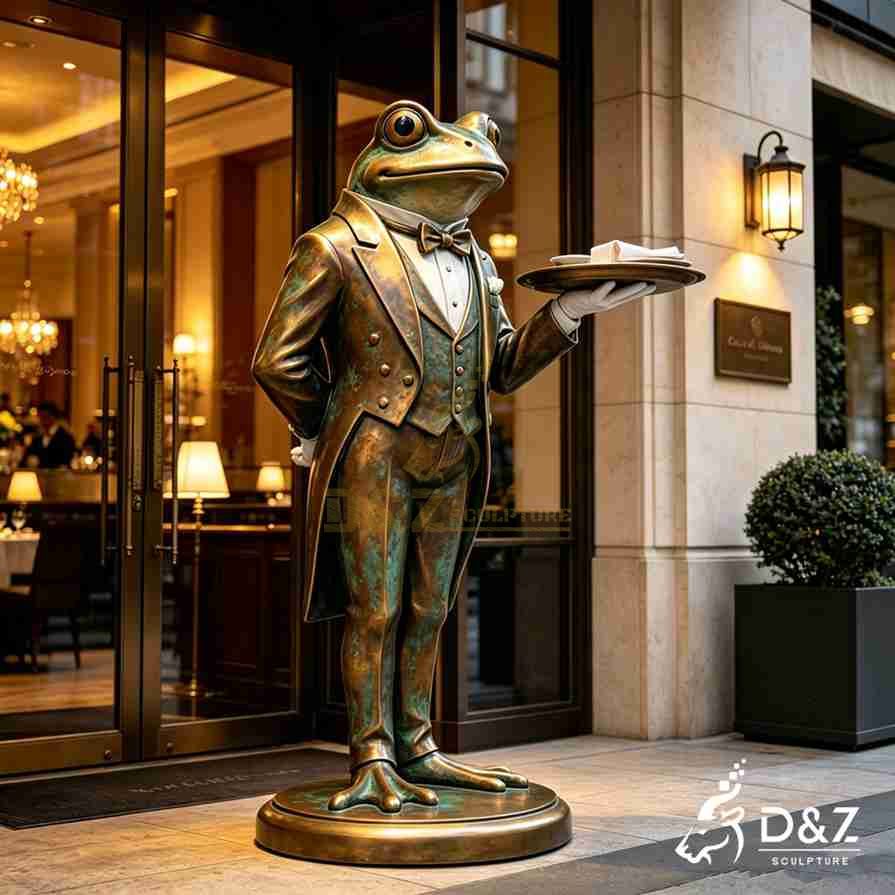 Frog Butler Statue with Tray 4 Frog Butler Statue with Tray 4