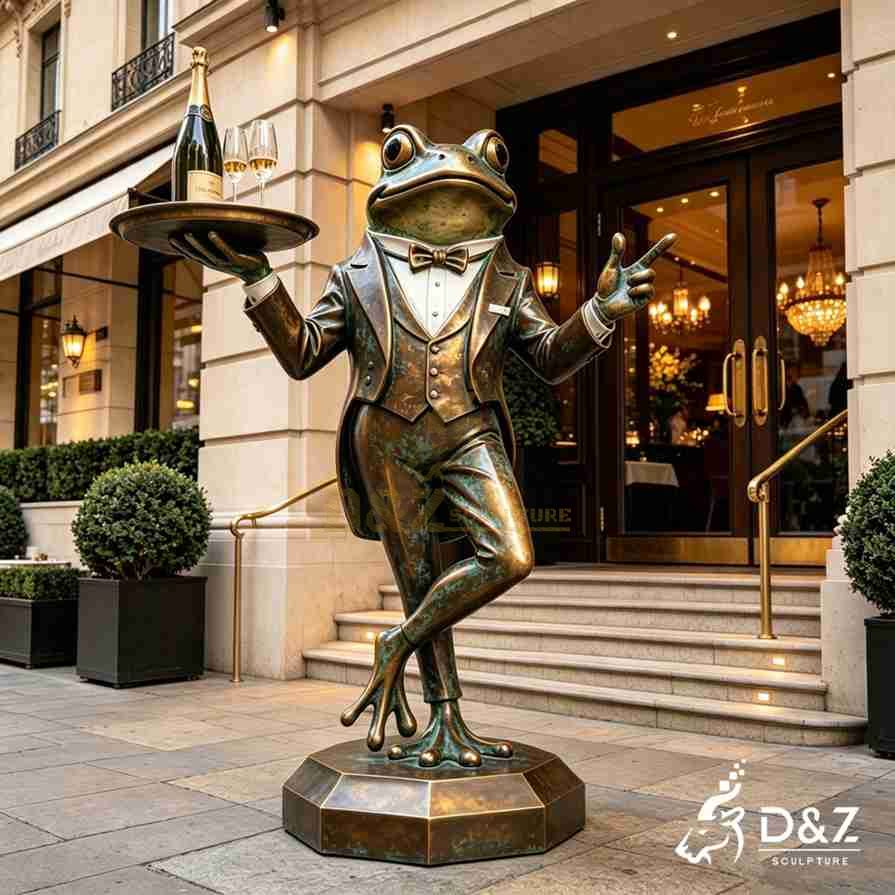 Frog Butler Statue with Tray 6 Frog Butler Statue with Tray 6