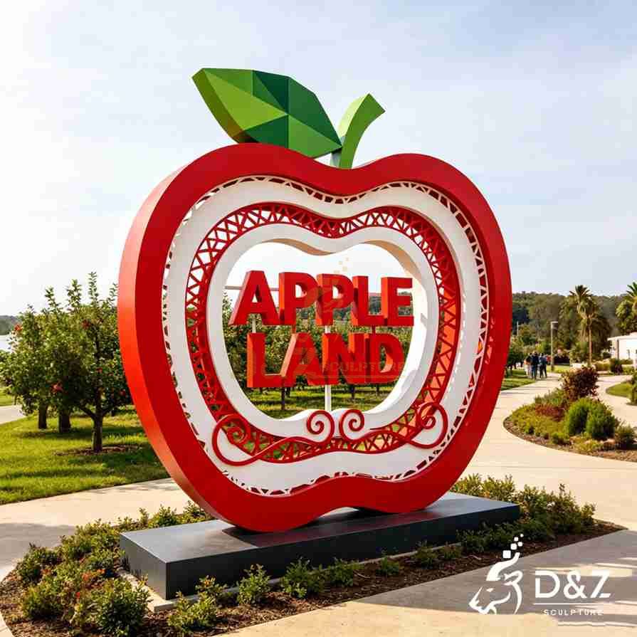 Red Apple Sculpture 1 Red Apple Sculpture 1