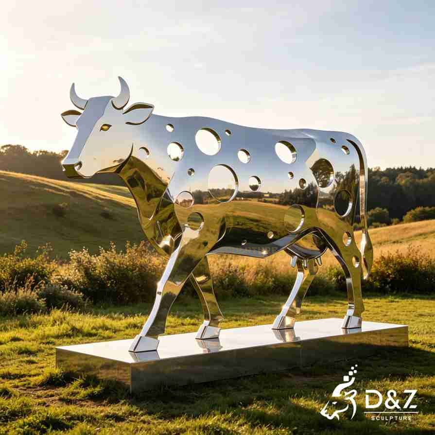 Metal Cow Sculpture 3 Metal Cow Sculpture 3