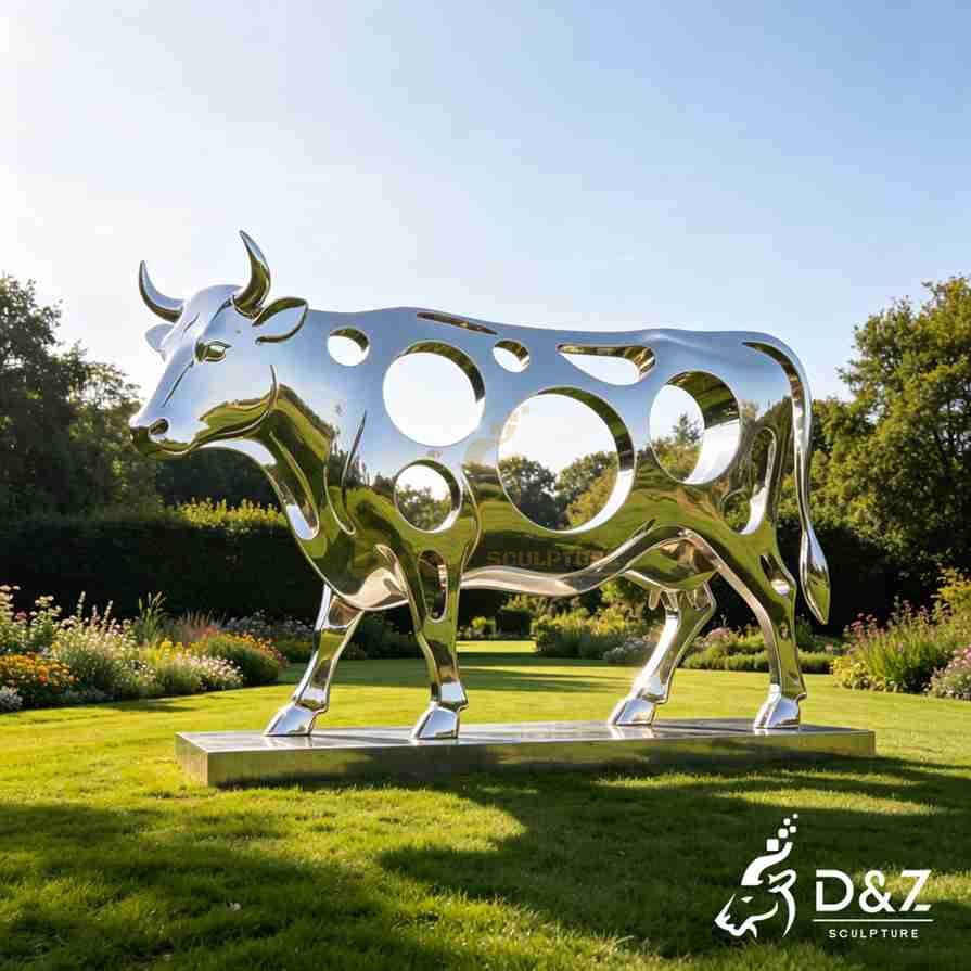 Metal Cow Sculpture 5 Metal Cow Sculpture 5