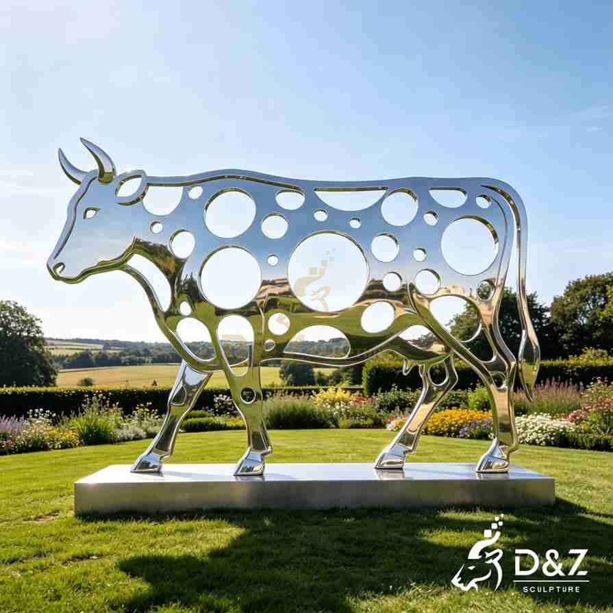 Metal Cow Sculpture 6 Metal Cow Sculpture 6