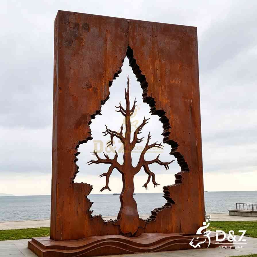 Corten Steel Tree Sculpture 2 Corten Steel Tree Sculpture 2