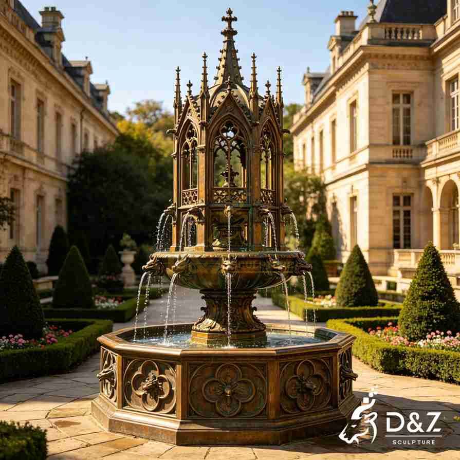 Gothic Castle Fountain 4 Gothic Castle Fountain 4